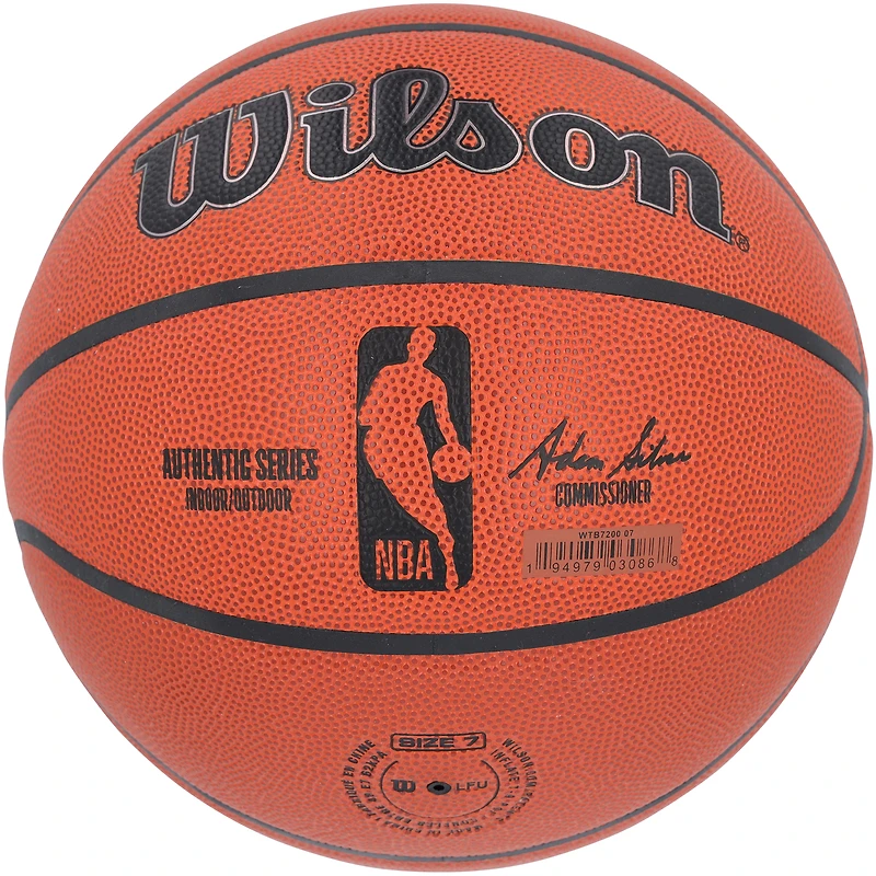 Ballon de basket-ball d'intérieur/extérieur Wilson Authentic Series autographié par Gary Payton Seattle SuperSonics