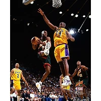 Gary Payton Seattle SuperSonics Unsigned Hardwood Classics Layup vs. Shaquille O'Neal Photograph