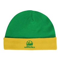 OST SEASUP YLLW GREEN INFANT M&N HWC SS & LS CREEPER AND BEANIE SET INFGIFPCK
