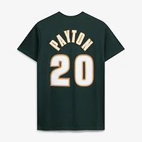 T-shirt Mitchell & Ness Gary Payton vert Seattle SuperSonics Hardwood Classics pour homme, avec nom et numéro brodés