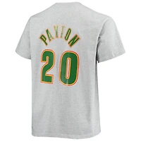 T-shirt avec nom et numéro Mitchell & Ness Gary Payton gris chiné Seattle SuperSonics Big Tall Hardwood Classics pour homme