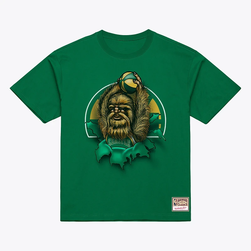 T-shirt Mitchell & Ness vert Seattle SuperSonics Breakthrough pour homme