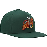 Men's Mitchell & Ness Green Seattle SuperSonics Hardwood Classics Team Ground 2.0 Snapback Hat