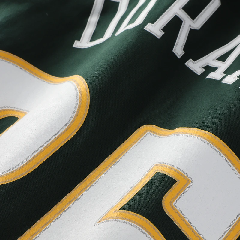 Men's Mitchell & Ness Kevin Durant Green Seattle SuperSonics Hardwood Classics Stitch Name Number T-Shirt