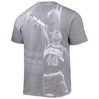 Men's Mitchell & Ness Shawn Kemp Heather Gray Seattle SuperSonics Above The Rim T-Shirt