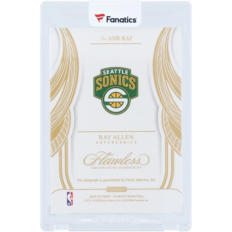 Ray Allen Seattle SuperSonics Autographed 2024-25 Panini Flawless All-NBA Ink #ANB-RAY #3/25 Card