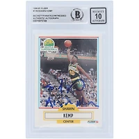 Shawn Kemp Seattle SuperSonics Autographed 1990-91 Fleer Series 1 #178 Beckett Fanatics Witnessed Authenticated 10 Rookie Card with "Reign Man" Inscription