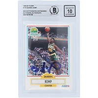 Shawn Kemp Seattle SuperSonics Autographed 1990-91 Fleer Series 1 #178 Beckett Fanatics Witnessed Authenticated 10 Rookie Card