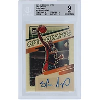 Shawn Kemp Seattle SuperSonics Autographed 2021-22 Panini Donruss Optic Gold Vinyl Prizm #OG-SKP #1/1 BGS Authenticated 9 Card - 9,9,8.5,9 Subgrades