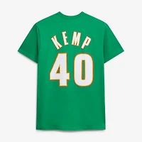 T-shirt unisexe Mitchell & Ness Shawn Kemp vert Seattle SuperSonics avec nom et numéro
