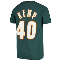 Youth Shawn Kemp Green Seattle SuperSonics Hardwood Classics Name & Number T-Shirt