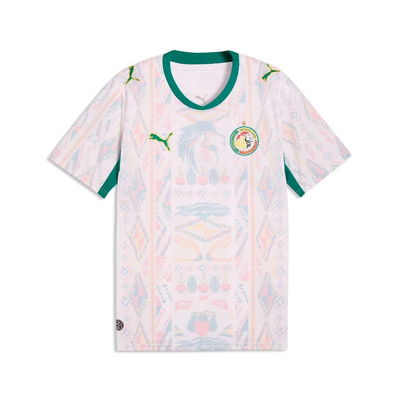 Maillot réplique domicile Puma blanc de l'équipe nationale du Sénégal 2026 pour homme