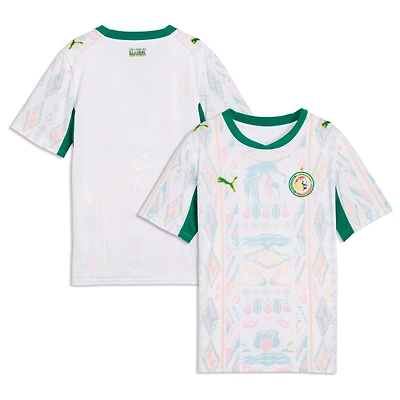 Maillot domicile réplique Puma blanc de l'équipe nationale du Sénégal pour jeunes (2026)