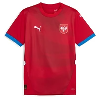 Men's Puma  Red Serbia National Team 2024 Home Replica Jersey