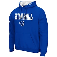 Chandail à capuchon Colosseum Blue Seton Hall Pirates Arch and Logo pour hommes