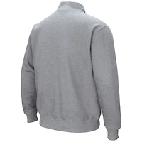 Sweat-shirt zippé quart de tour pour homme, gris chiné, l'équipe Seton Hall Pirates Tortugas