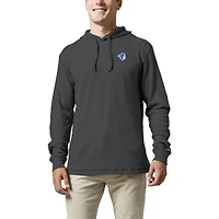 Men's League Collegiate Wear  Charcoal Seton Hall Pirates Waffle Knit Pullover Hoodie