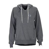 Women's Charcoal Seton Hall Pirates Fleece Moto Jacket