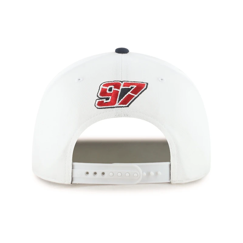 Men's '47  White/Red Shane van Gisbergen Flame Hitch Adjustable Hat