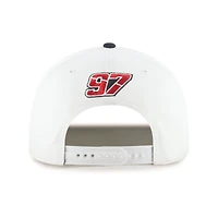 Men's '47  White/Red Shane van Gisbergen Flame Hitch Adjustable Hat