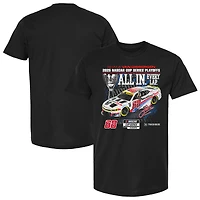 T-shirt noir à damier pour homme, Shane van Gisbergen, Series éliminatoires NASCAR Cup 2025, WeatherTech All