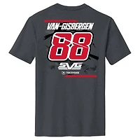 Men's Checkered Flag Sports Charcoal Shane van Gisbergen WeatherTech Name & Number T-Shirt