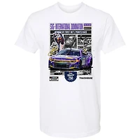 T-shirt blanc à damier pour homme, Shane van Gisbergen, vainqueur de la course Viva Mexico 250 2025