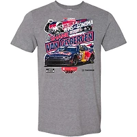 Men's Classic Ink Heather Gray Shane van Gisbergen Toyota/Save Mart 350 Race Winner T-Shirt