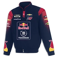 Men's JH Design  Navy Shane van Gisbergen 2026 Trackhouse Red Bull Full-Snap Twill Racing Jacket