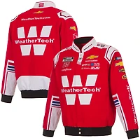 Men's JH Design Red Shane van Gisbergen WeatherTech Full-Snap Twill Uniform Jacket