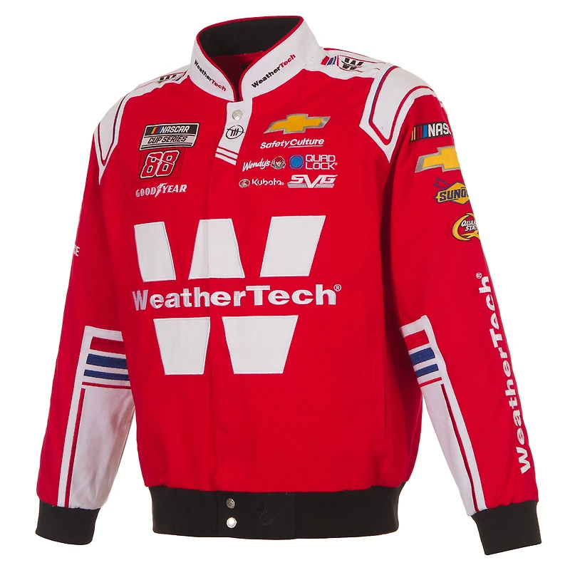 Men's JH Design Red Shane van Gisbergen WeatherTech Full-Snap Twill Uniform Jacket