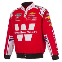 Men's JH Design Red Shane van Gisbergen WeatherTech Full-Snap Twill Uniform Jacket