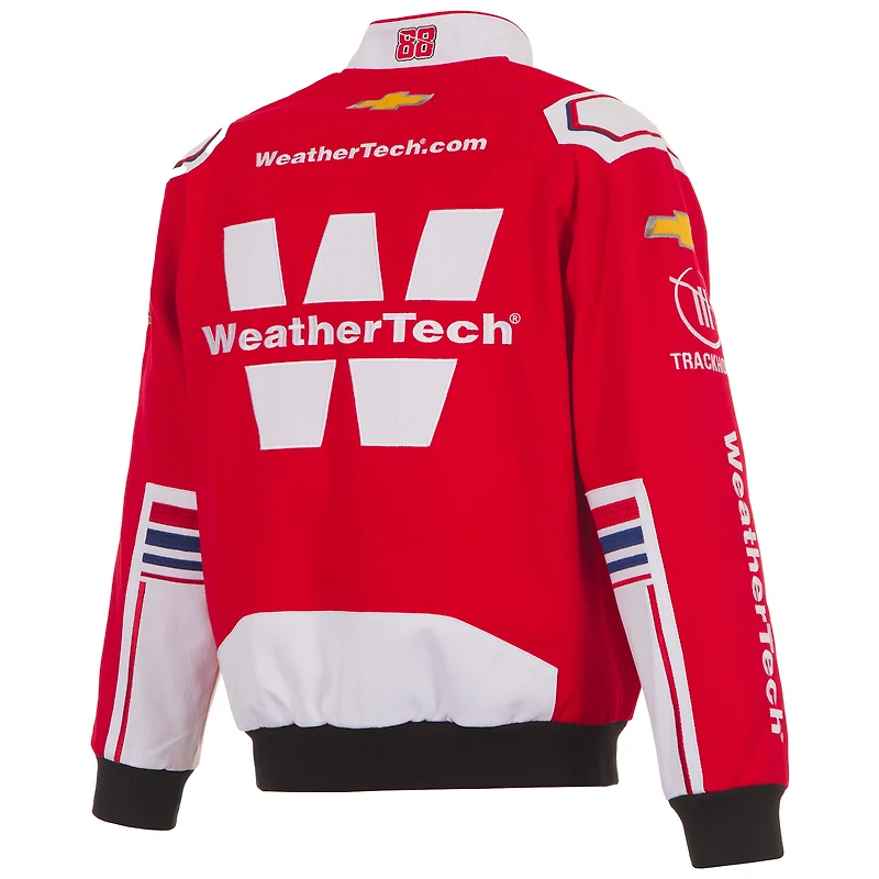 Men's JH Design Red Shane van Gisbergen WeatherTech Full-Snap Twill Uniform Jacket