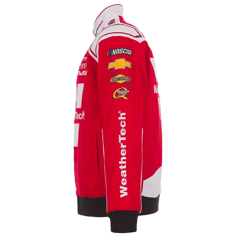 Veste d'uniforme en sergé WeatherTech rouge Shane van Gisbergen de JH Design pour homme