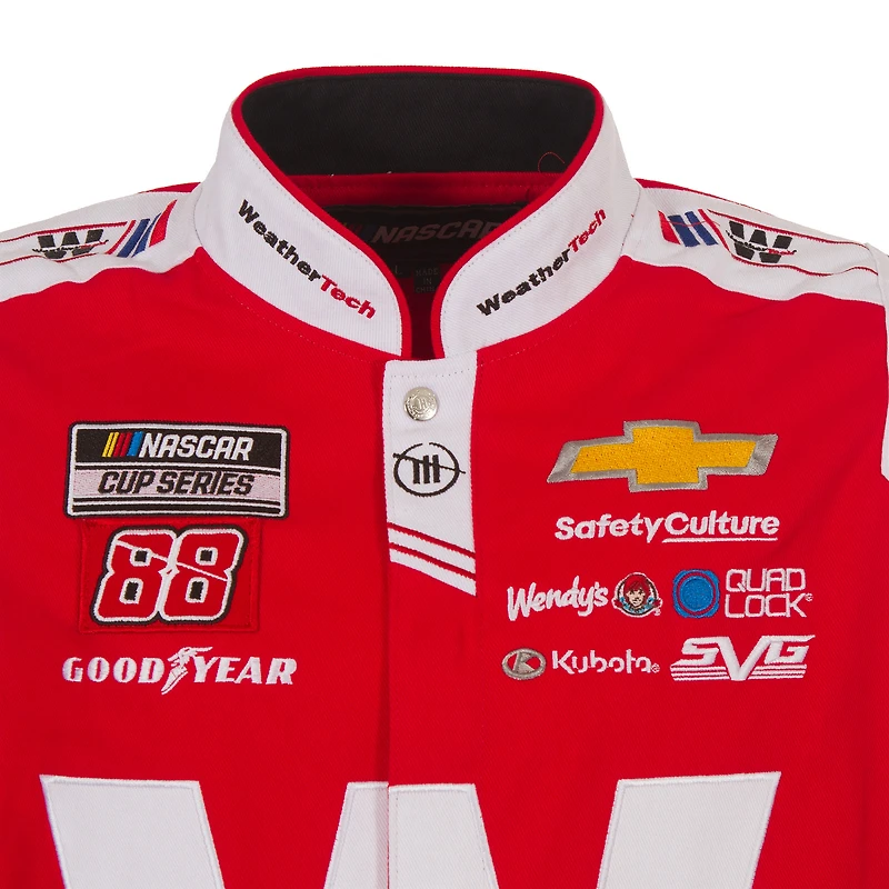 Veste d'uniforme en sergé WeatherTech rouge Shane van Gisbergen de JH Design pour homme