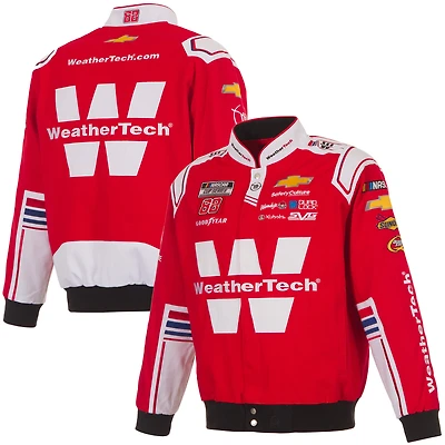 Men's JH Design Red Shane van Gisbergen WeatherTech Full-Snap Twill Uniform Jacket