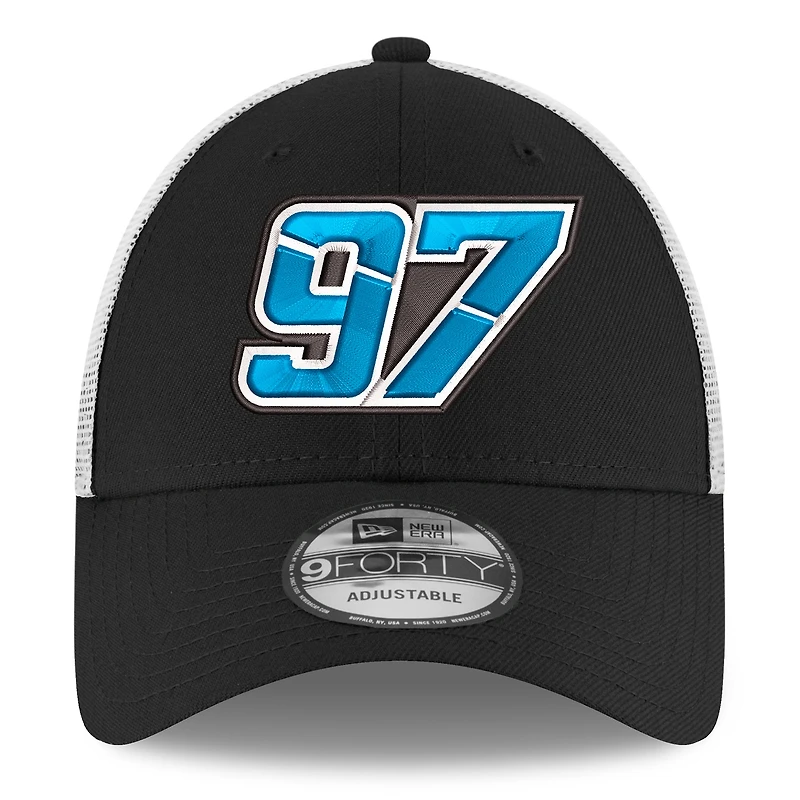 Men's New Era Black Shane van Gisbergen 2026 Trackhouse Driver Trucker 9FORTY Adjustable Hat