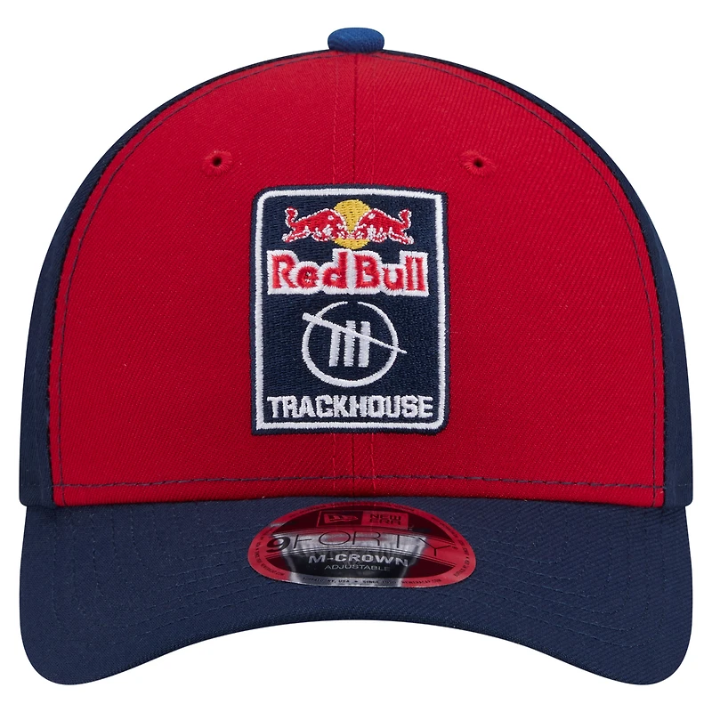 Men's New Era Red/Navy Shane van Gisbergen Trackhouse Driver Number Side Patch 9FORTY M-Crown Adjustable Hat