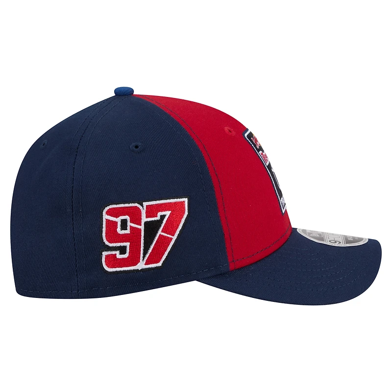 Men's New Era Red/Navy Shane van Gisbergen Trackhouse Driver Number Side Patch 9FORTY M-Crown Adjustable Hat