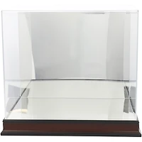 Antique Mahogany Helmet Display Case with Mirror Back