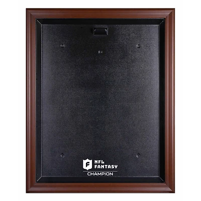 Brown Framed NFL Fantasy Football Champion Team Logo Jersey Display Case