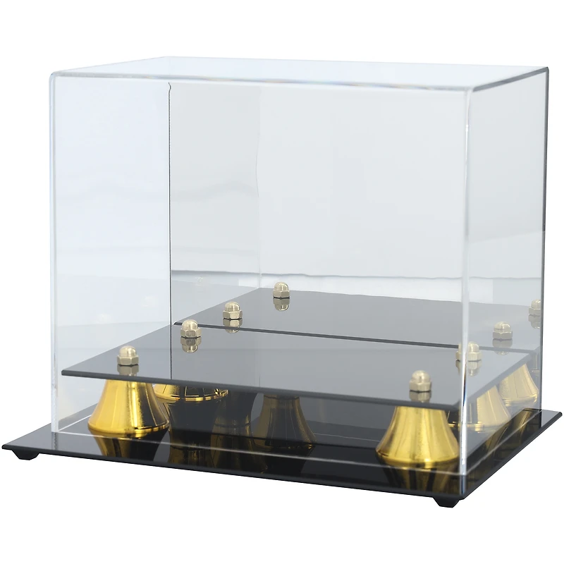 Vitrine pour mini-casque Golden Classic avec fond miroir - Protection UV à 97 %