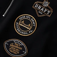 Men's Fanatics  Black Shield Merchandise 2026 NFL Draft Quarter-Zip Pullover