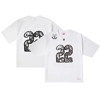 Maillot Mitchell & Ness blanc ÑFL Por La Cultura x CHITO pour hommes en édition limitée