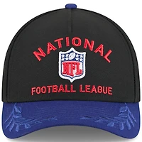 Men's New Era Black/Navy 2025 NFL Draft 9FORTY A-Frame M-Crown Adjustable Hat