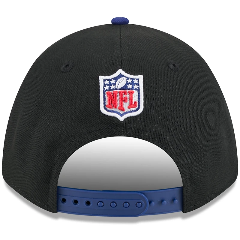 Men's New Era Black/Navy 2025 NFL Draft 9FORTY A-Frame M-Crown Adjustable Hat