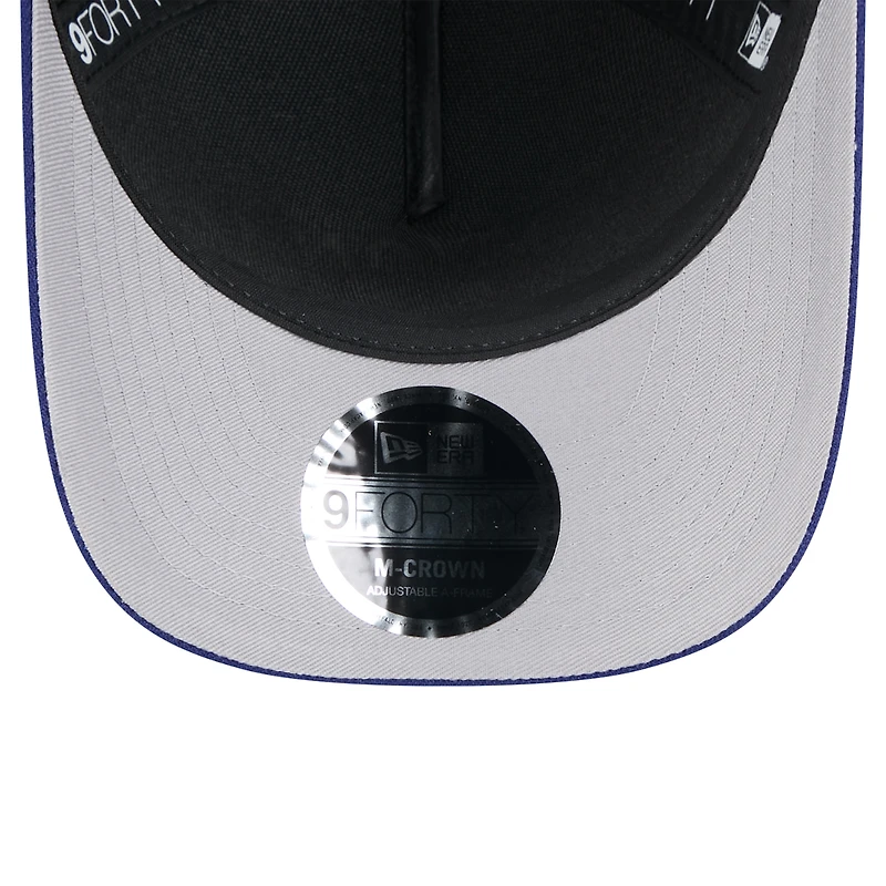Men's New Era Black/Navy 2025 NFL Draft 9FORTY A-Frame M-Crown Adjustable Hat