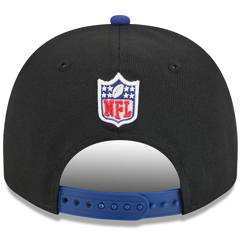 Men's New Era Black/Navy NFL 2025 NFL Draft A-Frame 9FIFTY Snapback Hat