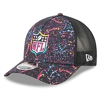 Casquette ajustable 9FORTY NFL Crucial Catch 2025 New Era pour homme avec logo Black Shield