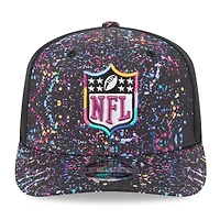 Casquette ajustable New Era 9SEVENTY avec logo Black Shield 2025 NFL Crucial Catch pour homme